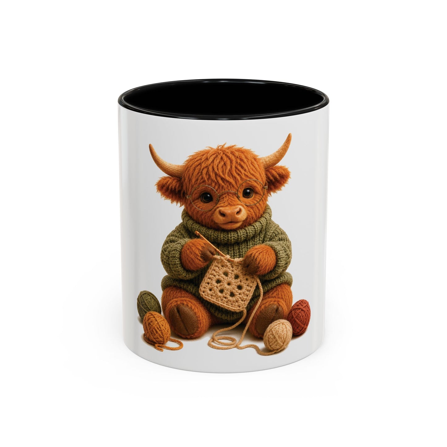 Hyland Cow Crocheting Mug - Barnyard Stitch Club  (11/15oz)