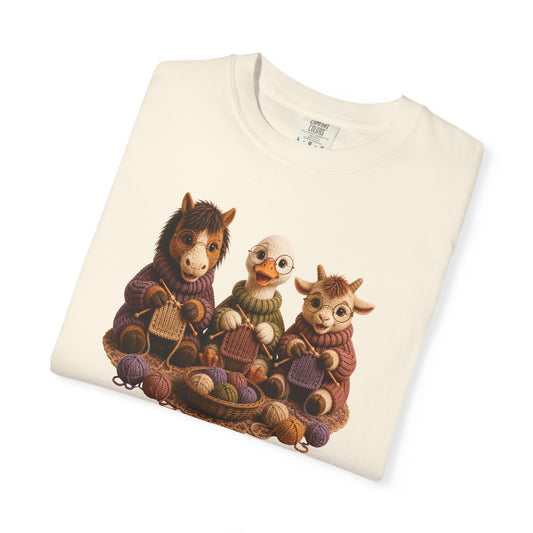 Horse, Goose, Goat Knitting– Barnyard Stitch Club T‑Shirt