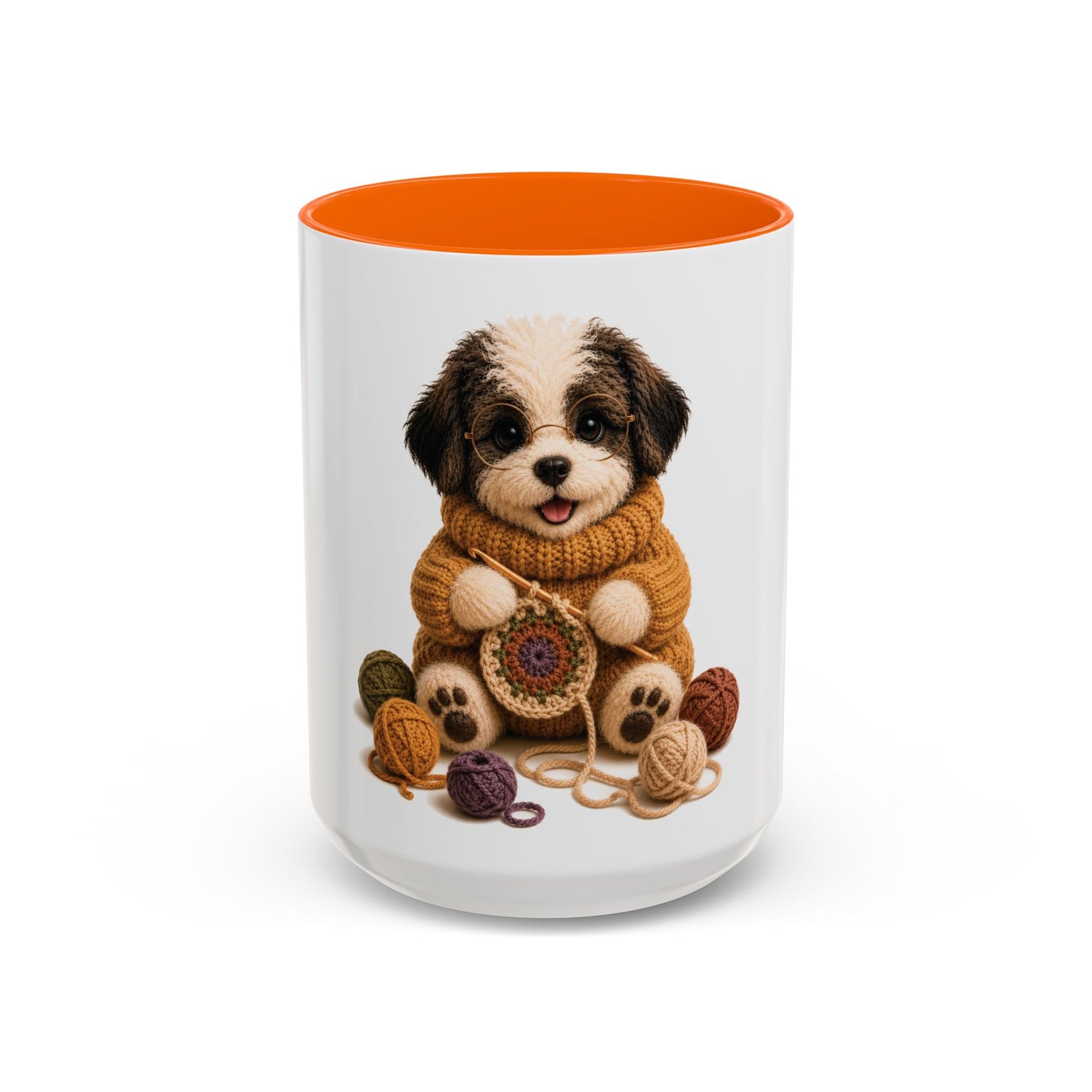 Sheep Dog Crocheting Mug — Barnyard Stitch Club Mug (11/15oz)