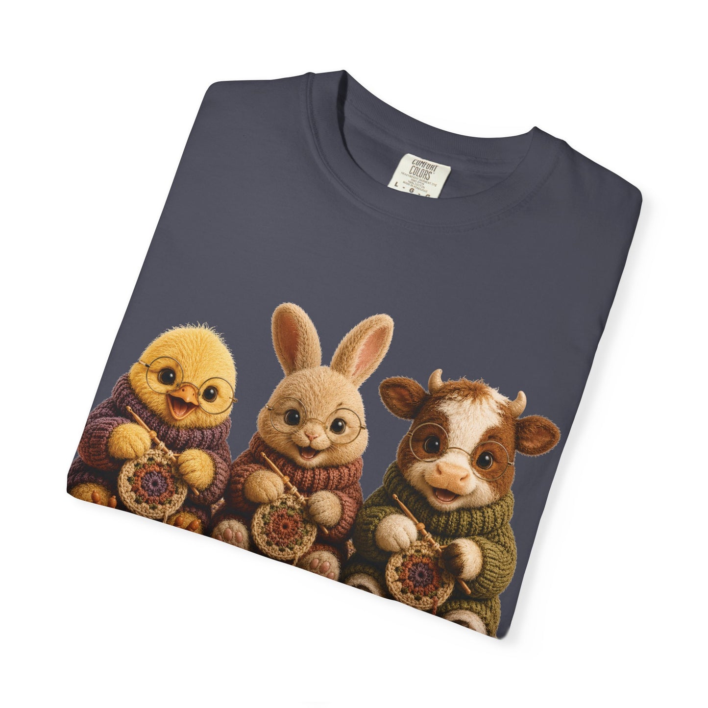 Chick, Bunny & Cow Crocheting — Barnyard Stitch Club T-Shirt