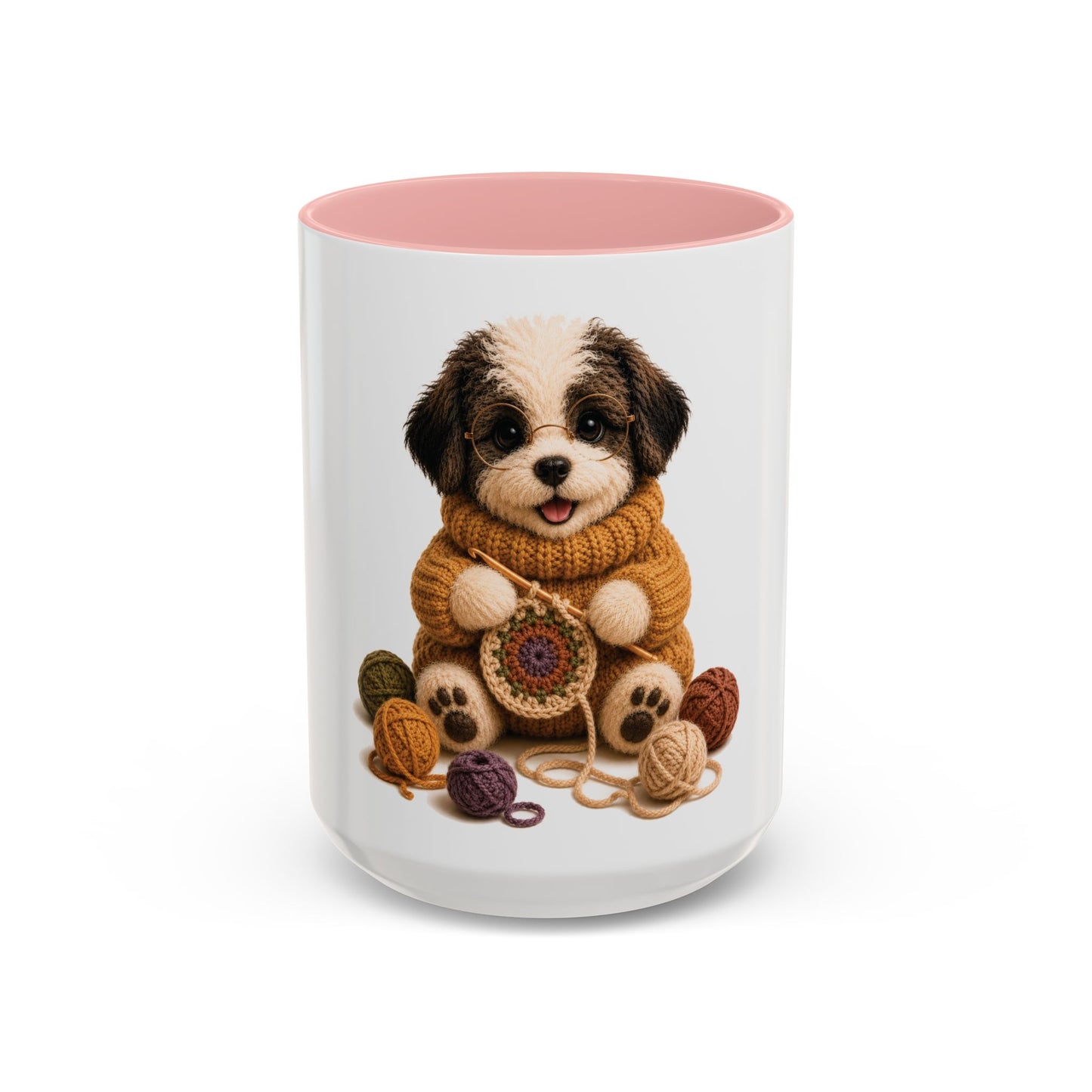 Sheep Dog Crocheting Mug — Barnyard Stitch Club Mug (11/15oz)