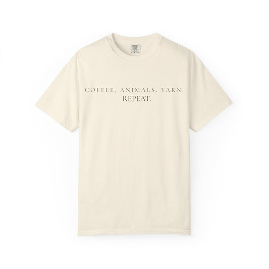 Coffee Animals Yarn. Repeat. — Wit & Wisdom T-Shirt