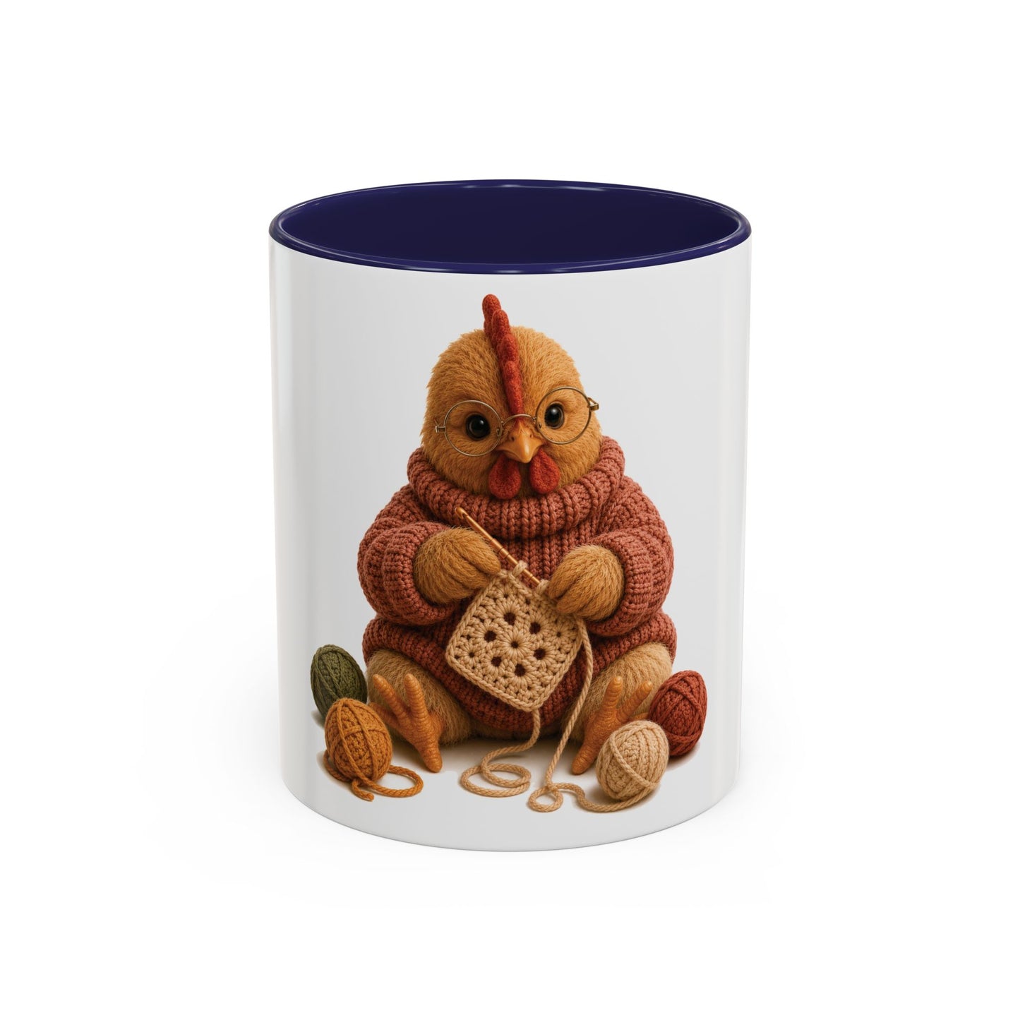 Chicken Crocheting Mug - Barnyard Stitch Club Mug (11/15oz)