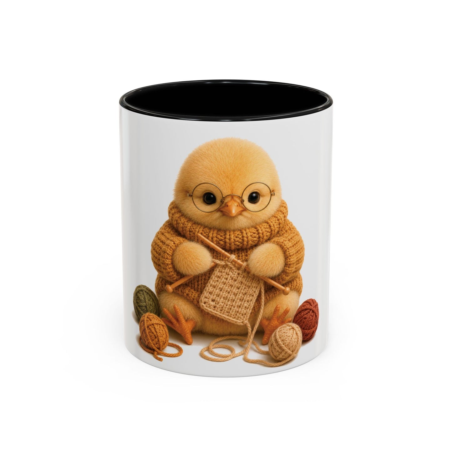 Chick Knitting Mug — Barnyard Stitch Club Mug (11/15oz)