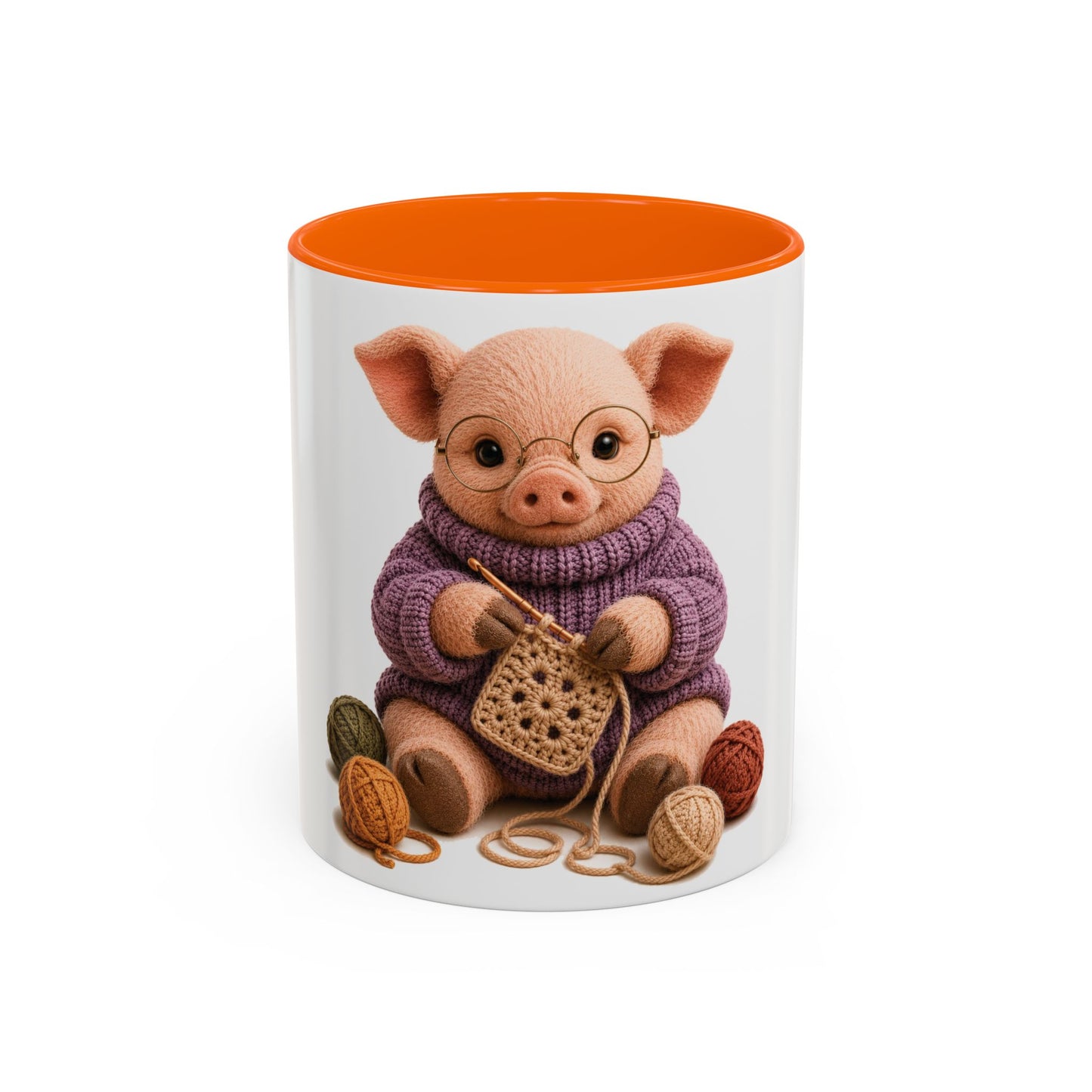 Pig Crocheting Mug – Barnyard Stitch Club Mug (11/15oz)