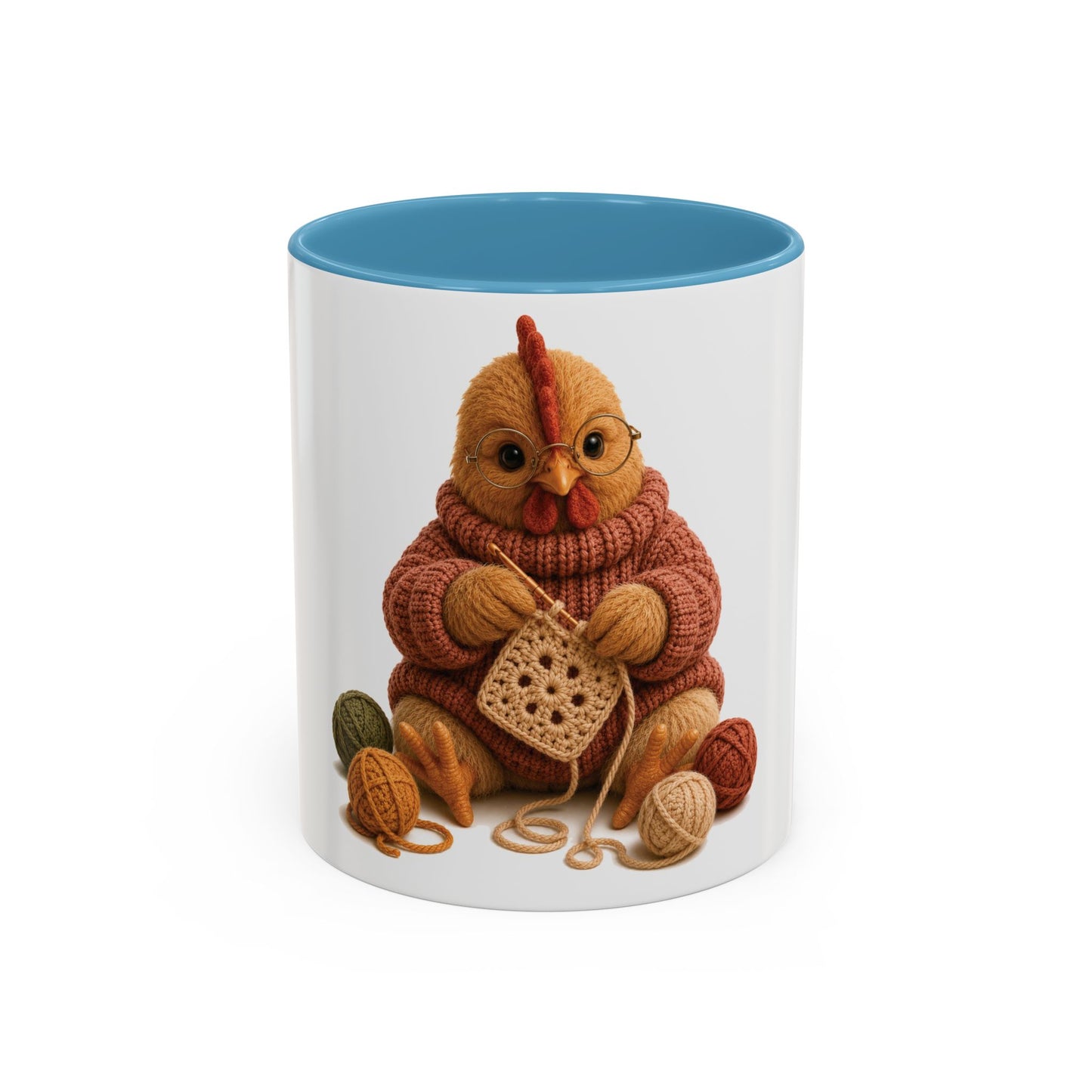 Chicken Crocheting Mug - Barnyard Stitch Club Mug (11/15oz)