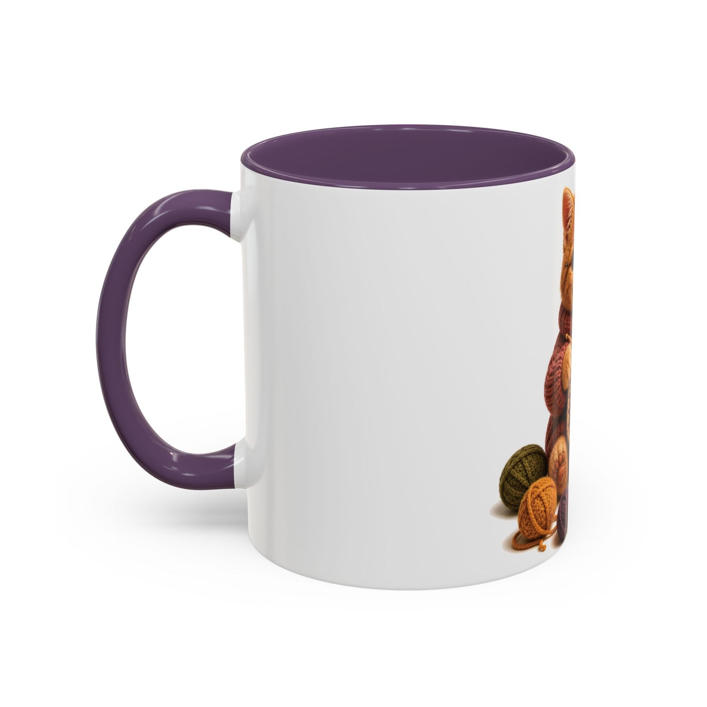 Cat Crocheting Mug — Barnyard Stitch Club Mug (11/15oz)
