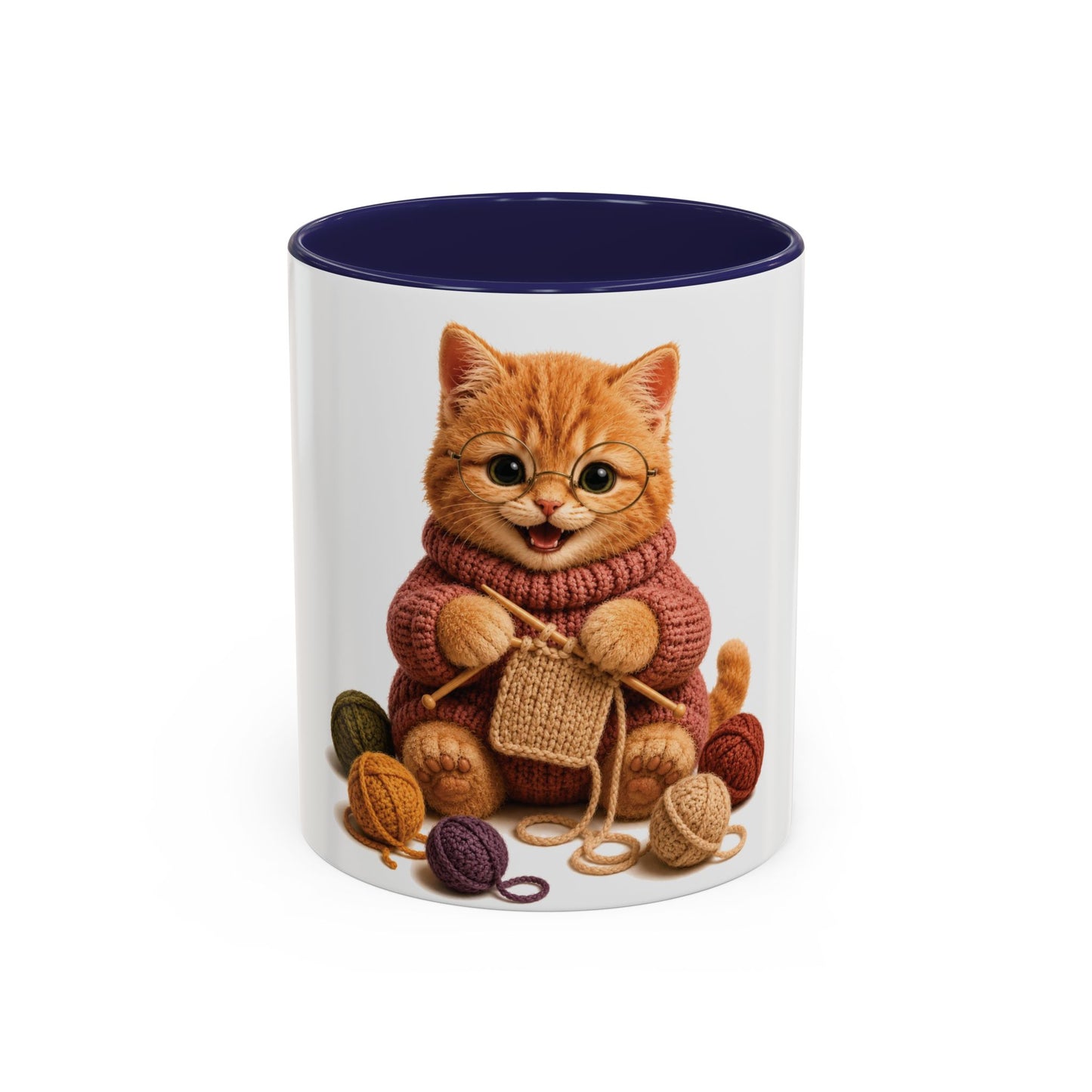 Cat Knitting Mug —Barnyard Stitch Club Mug (11/15oz)