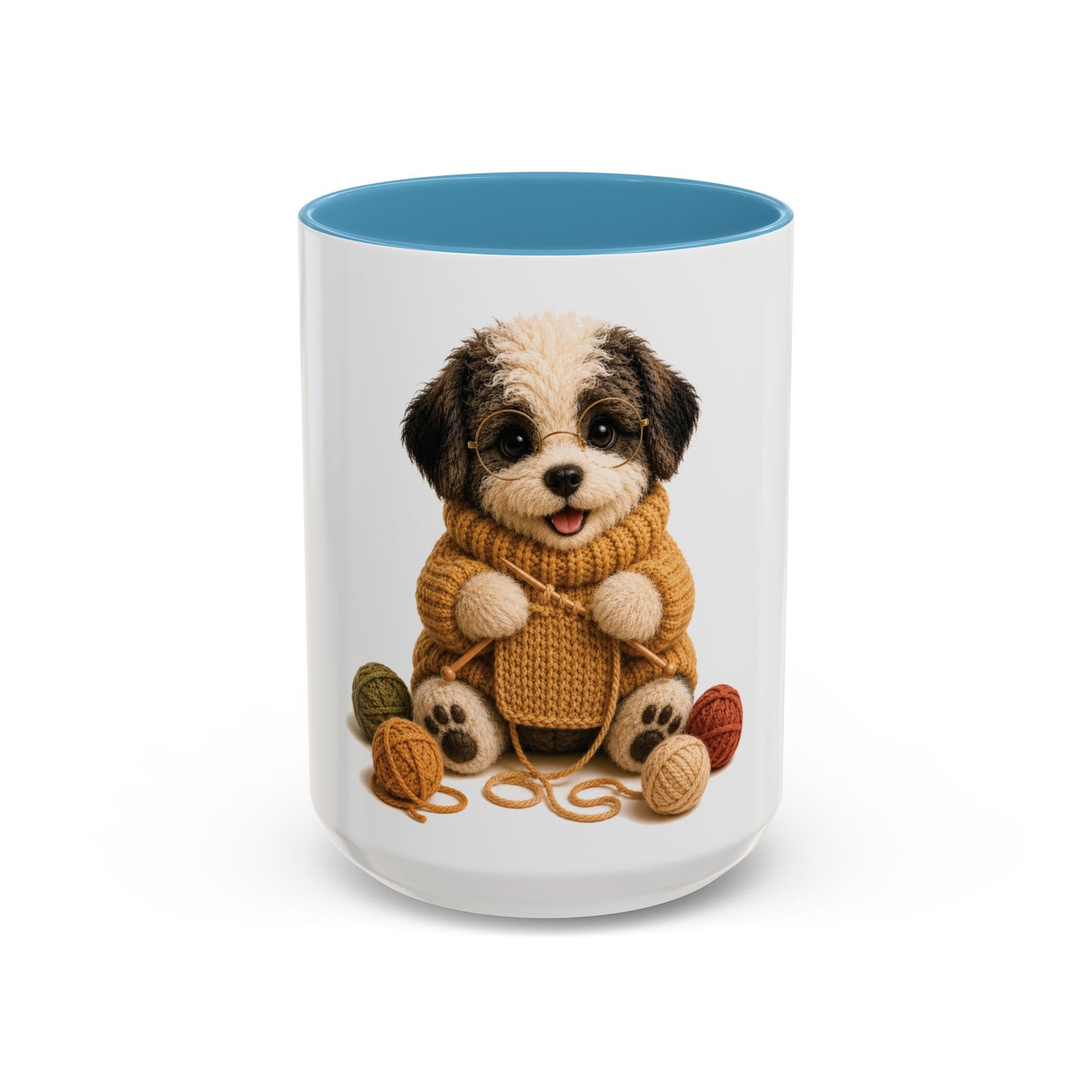 Sheep Dog Knitting Mug — Barnyard Stitch Club Mug (11/15oz)