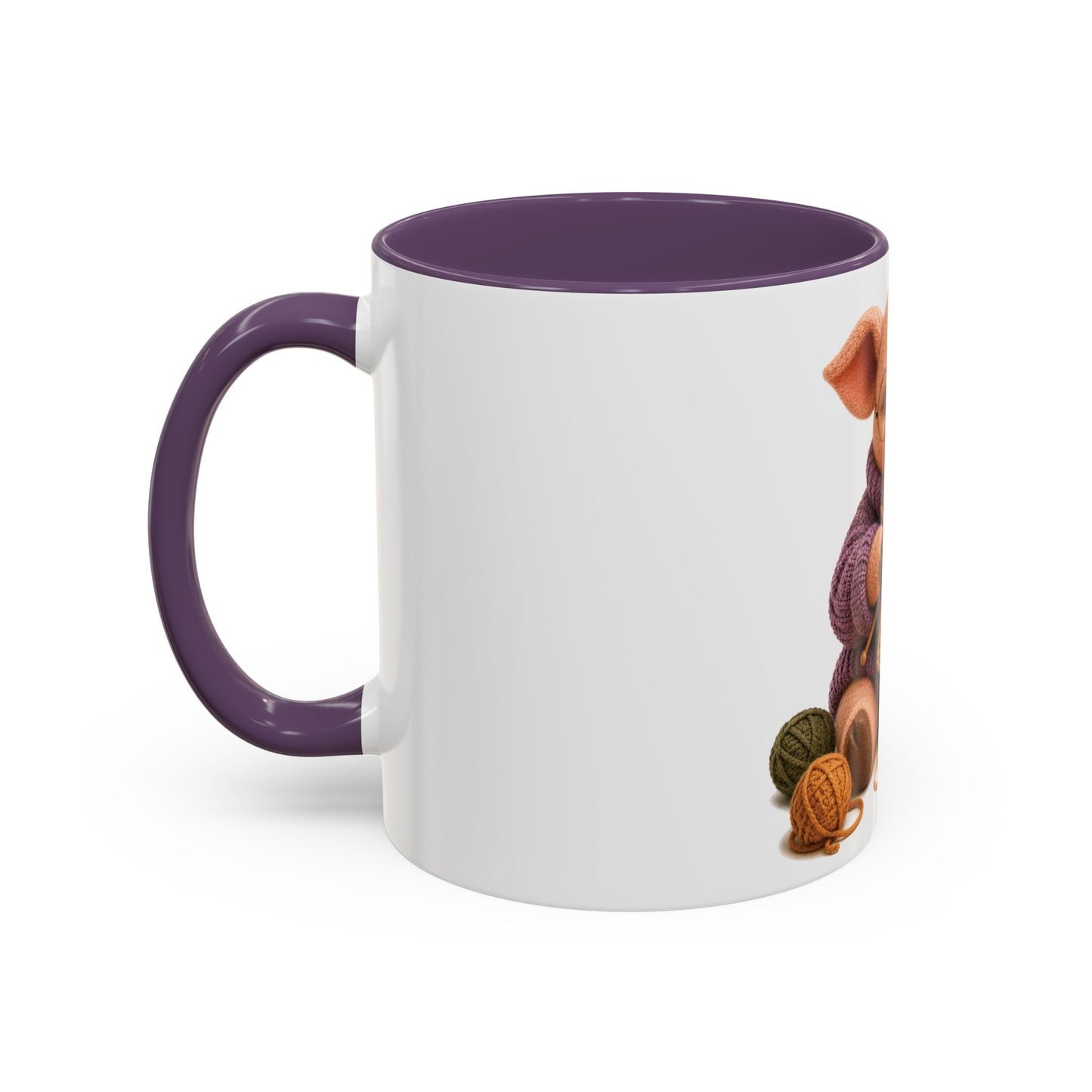Pig Knitting Mug — Barnyard Stitch Club Mug (11/15oz)