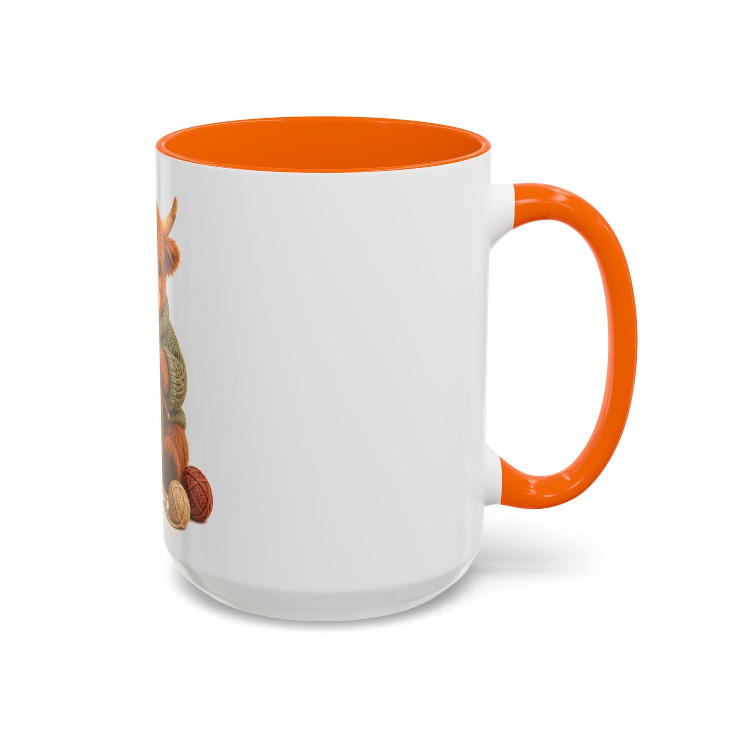 Hyland Cow Knitting Mug – Barnyard Stitch Club Mug (11/15oz)