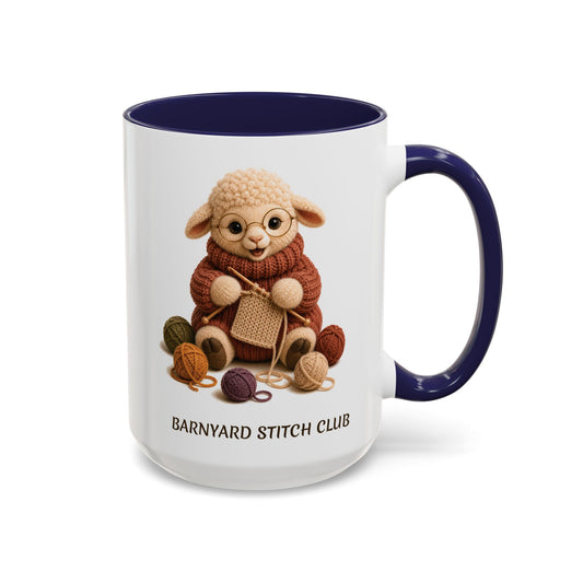 Sheep Knitting Mug — Barnyard Stitch Club Mug (11/15oz)