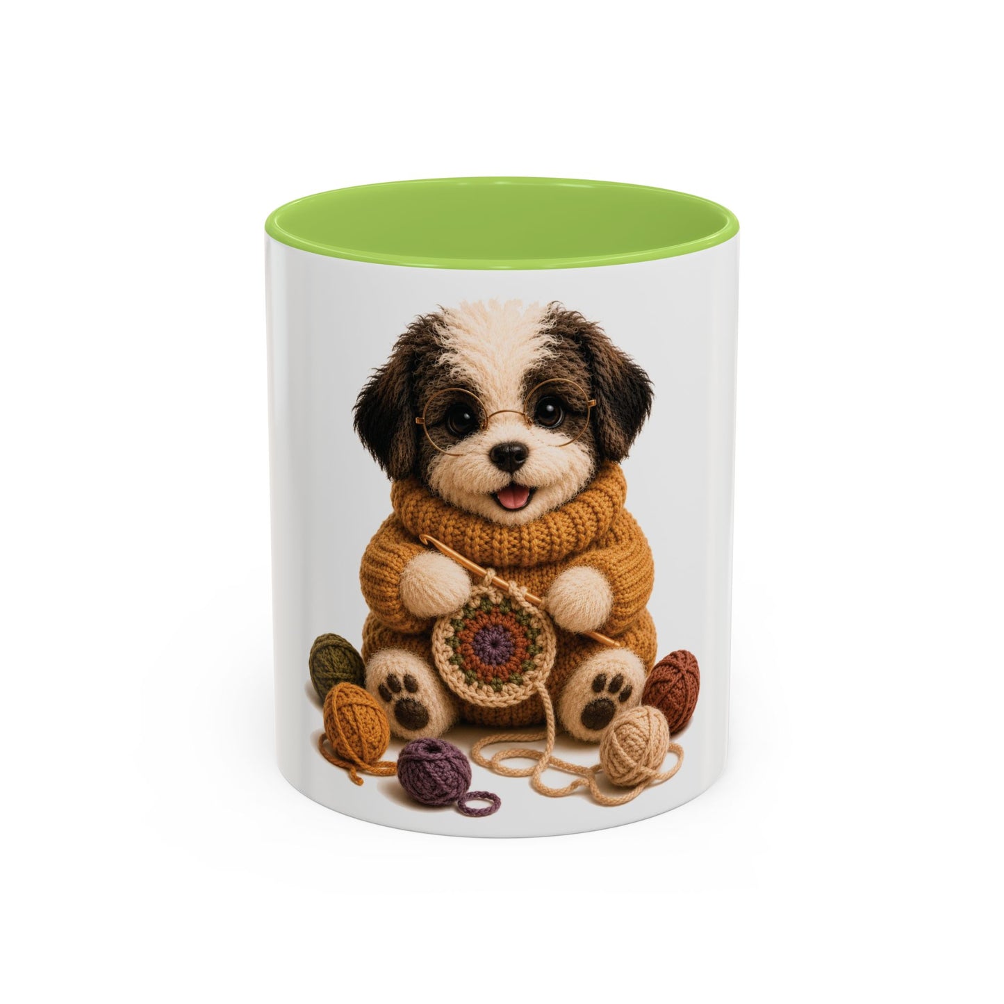 Sheep Dog Crocheting Mug — Barnyard Stitch Club Mug (11/15oz)