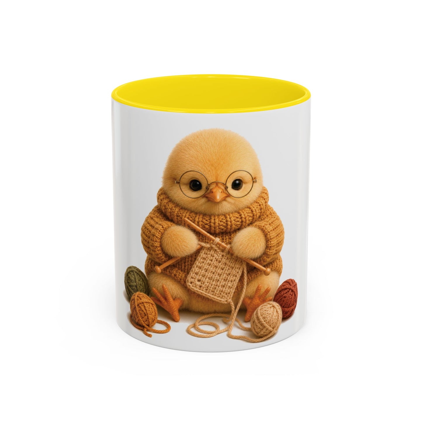 Chick Knitting Mug — Barnyard Stitch Club Mug (11/15oz)