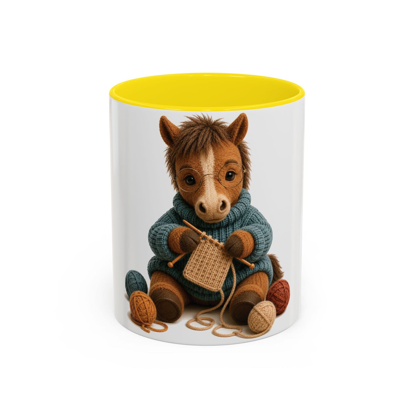 Horse Knitting Mug — Barnyard Stitch Club Mug (11/15oz)