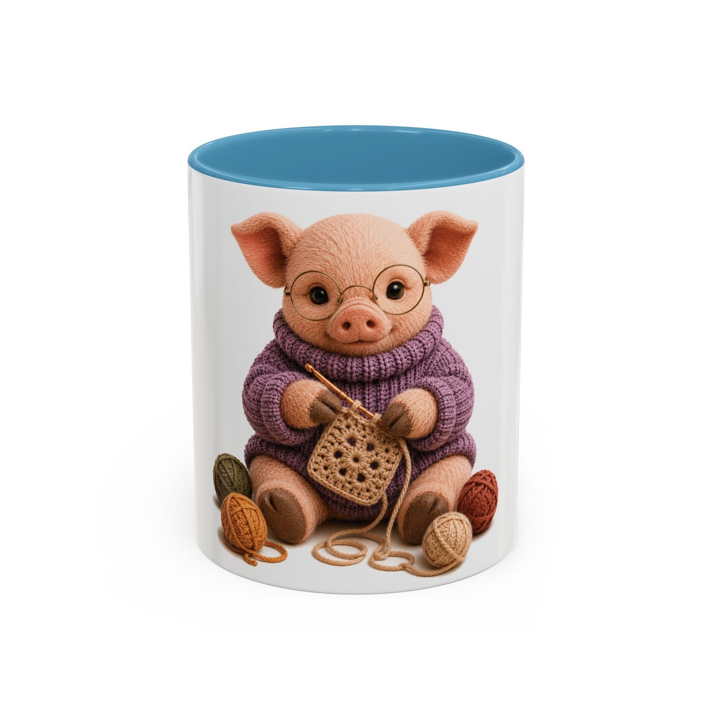 Pig Crocheting Mug – Barnyard Stitch Club Mug (11/15oz)