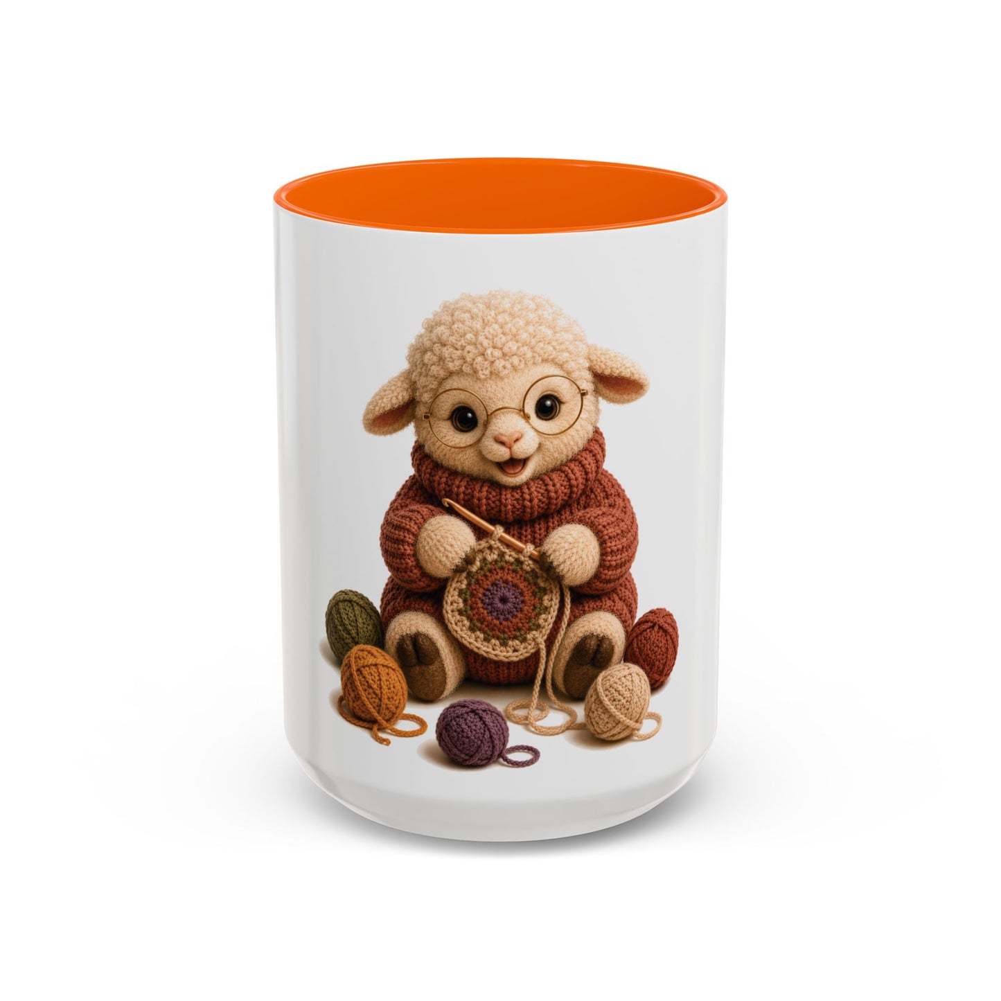 Sheep Crocheting Mug — Barnyard Stitch Club Mug (11/15oz)