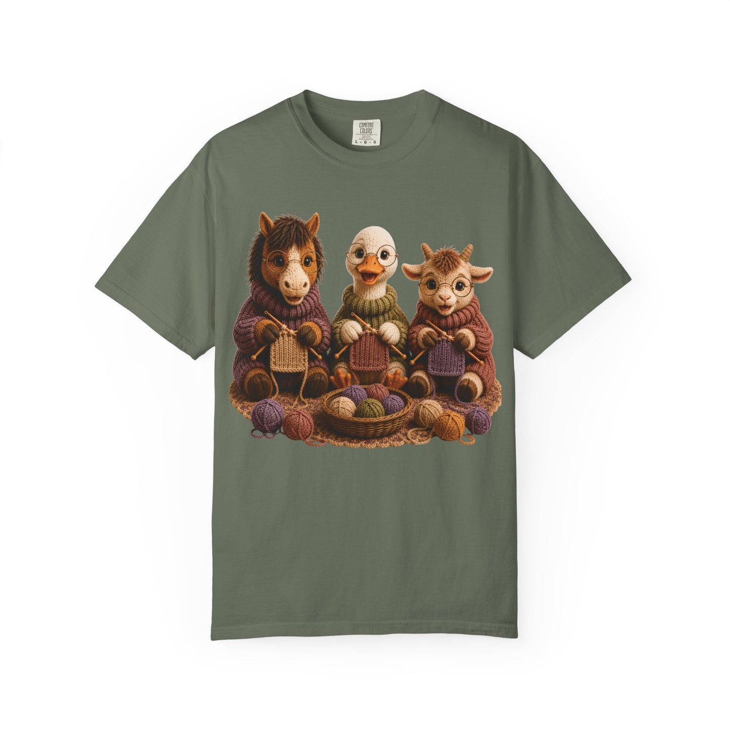 Horse, Goose, Goat Knitting– Barnyard Stitch Club T‑Shirt
