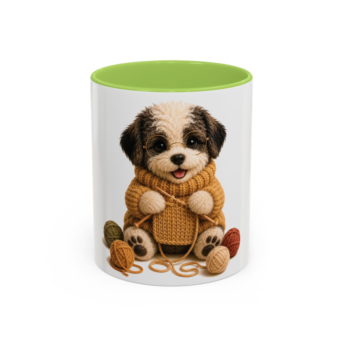 Sheep Dog Knitting Mug — Barnyard Stitch Club Mug (11/15oz)