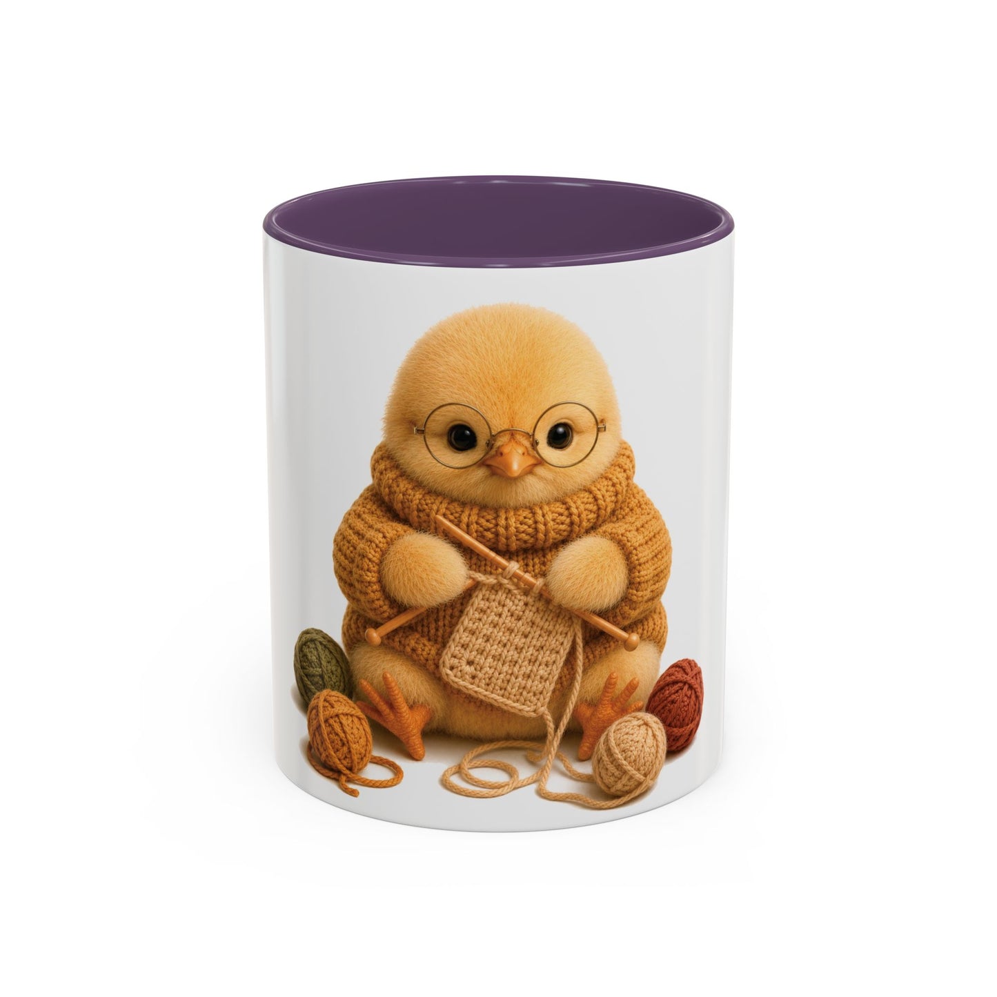 Chick Knitting Mug — Barnyard Stitch Club Mug (11/15oz)