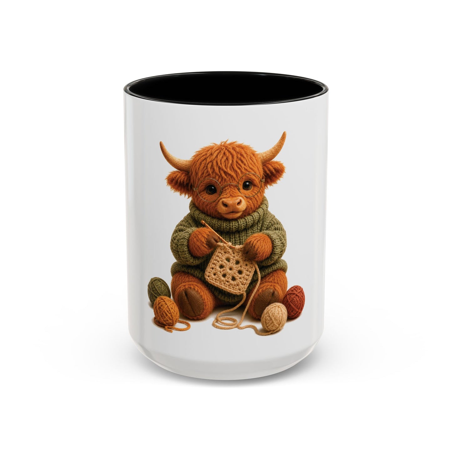 Hyland Cow Crocheting Mug - Barnyard Stitch Club  (11/15oz)