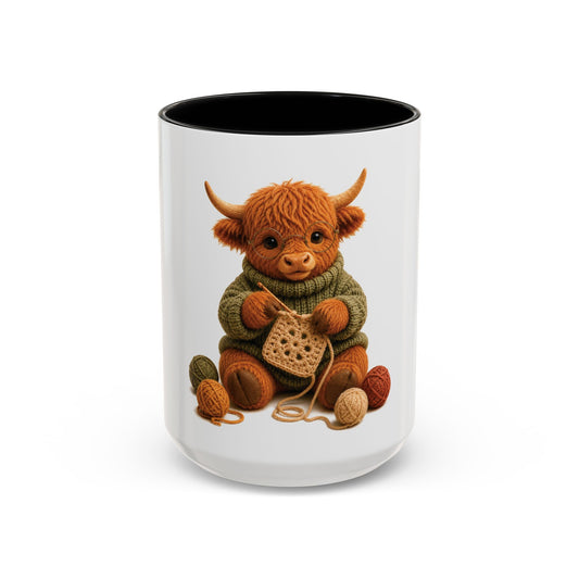 Hyland Cow Crocheting Mug - Barnyard Stitch Club  (11/15oz)