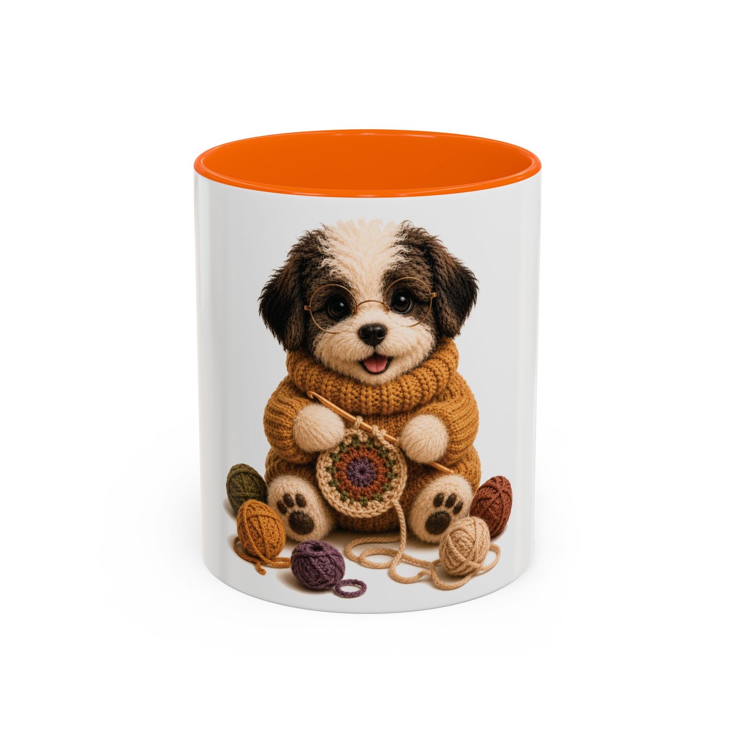Sheep Dog Crocheting Mug — Barnyard Stitch Club Mug (11/15oz)