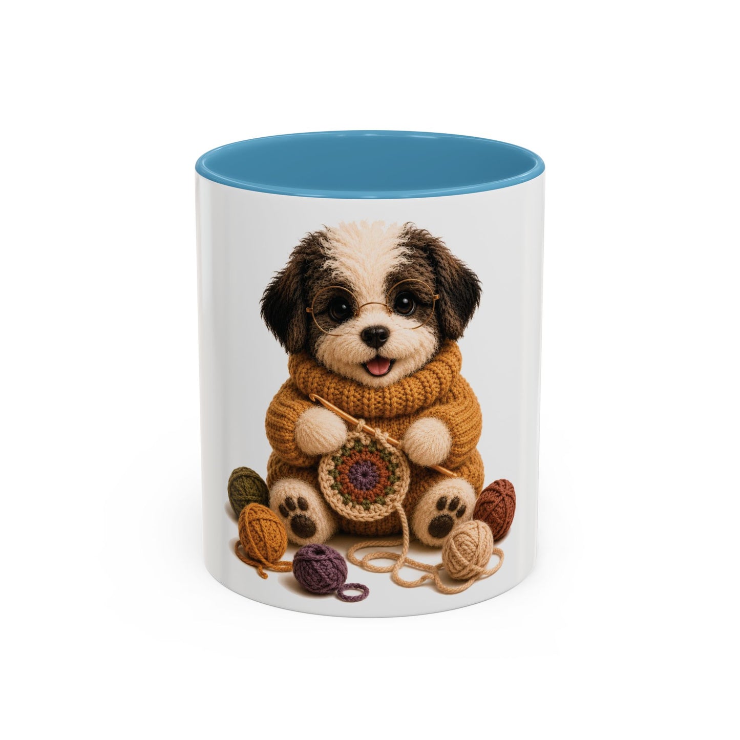 Sheep Dog Crocheting Mug — Barnyard Stitch Club Mug (11/15oz)