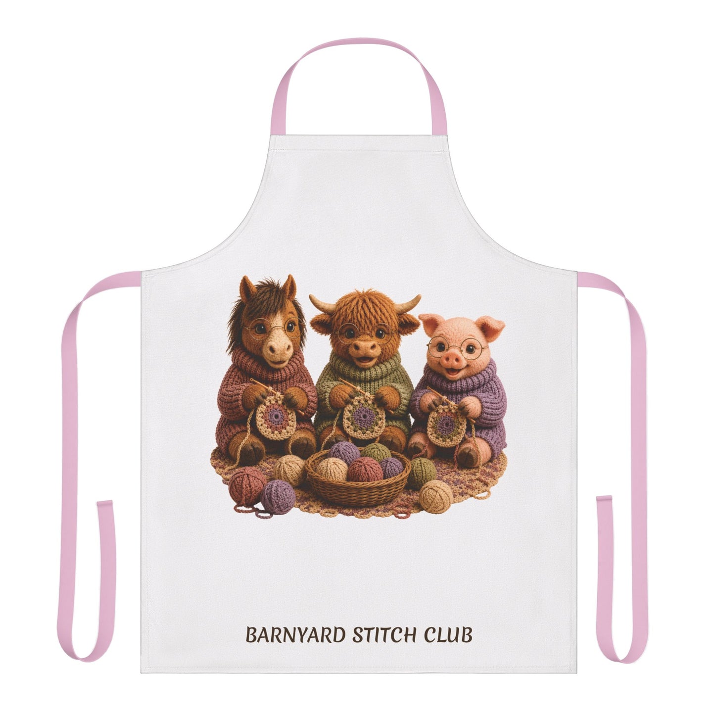 Horse, Hyland Cow, Pig Crocheting — Barnyard Stitch Club Apron