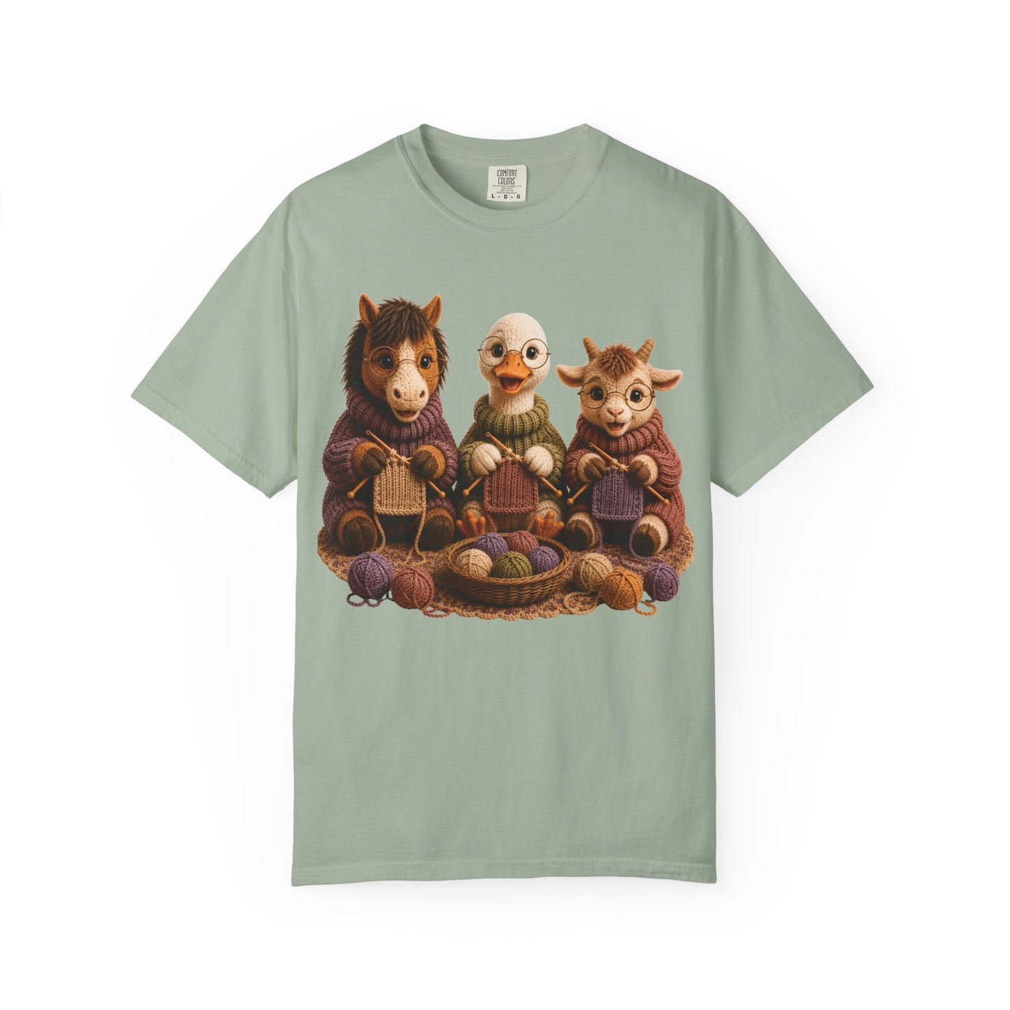 Horse, Goose, Goat Knitting– Barnyard Stitch Club T‑Shirt