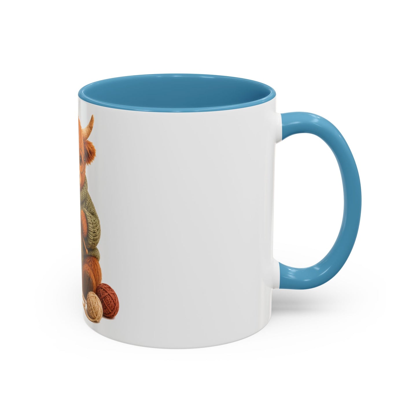 Hyland Cow Knitting Mug – Barnyard Stitch Club Mug (11/15oz)