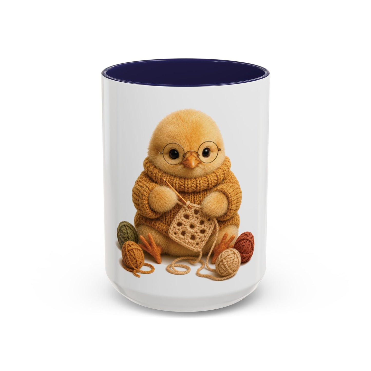 Chick Crocheting Mug — Barnyard Stitch Club Mug (11/15oz)