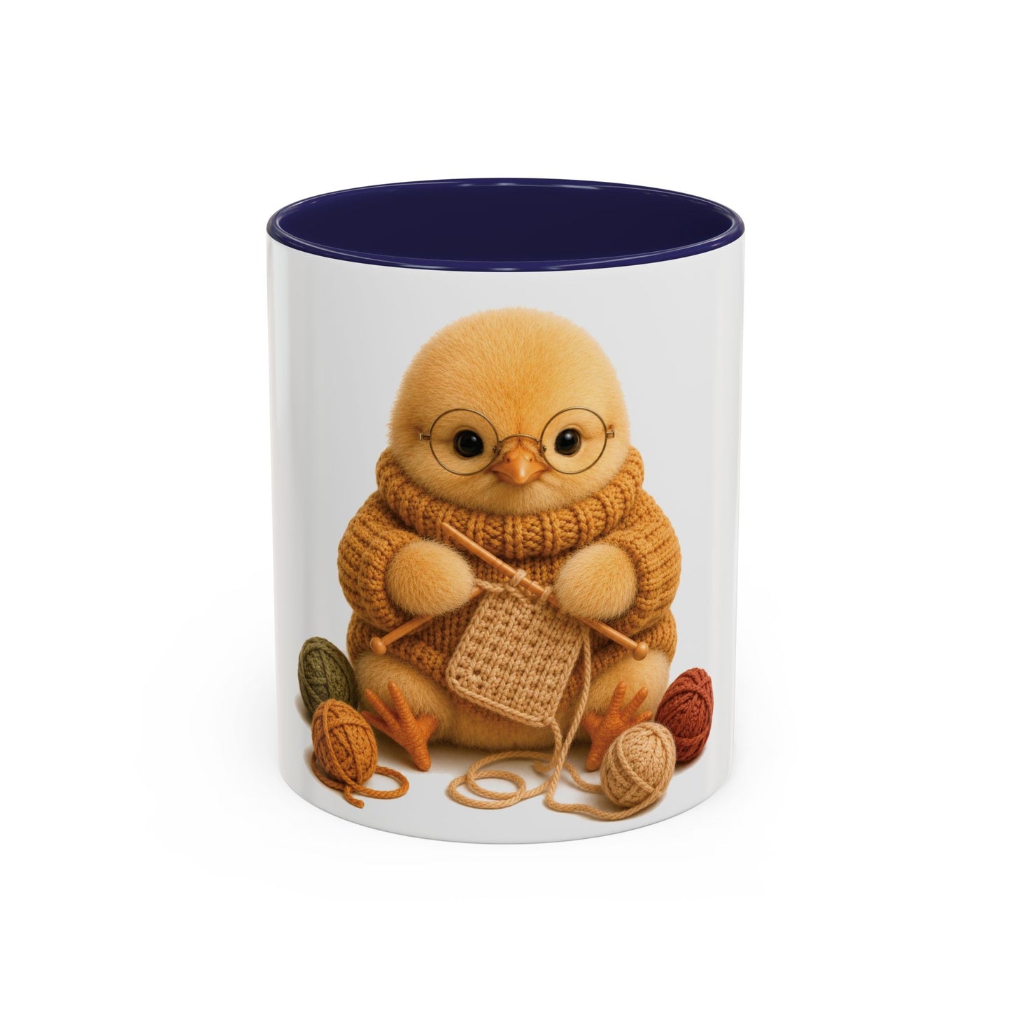 Chick Knitting Mug — Barnyard Stitch Club Mug (11/15oz)