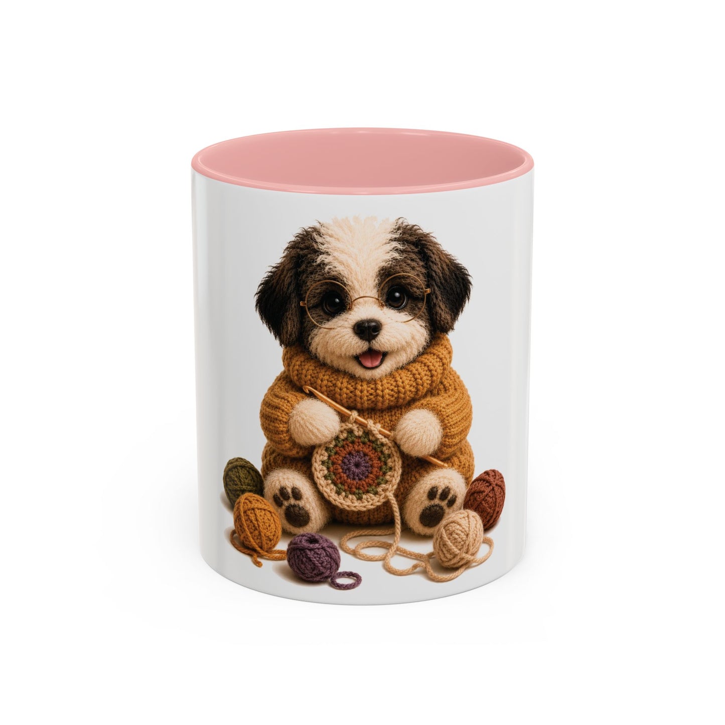 Sheep Dog Crocheting Mug — Barnyard Stitch Club Mug (11/15oz)