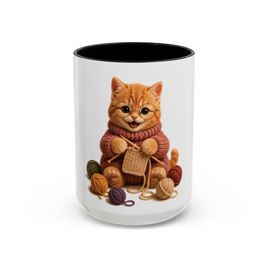 Cat Knitting Mug —Barnyard Stitch Club Mug (11/15oz)