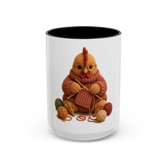 Chicken Knitting Mug — Barnyard Stitch Club Mug (11/15oz)