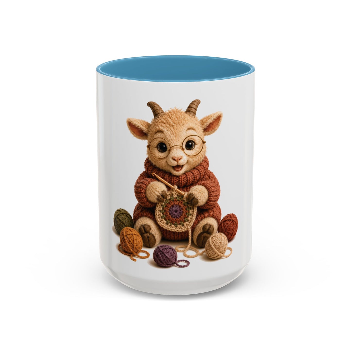 Goat Crocheting Mug — Barnyard Stitch Club Mug (11/15oz)