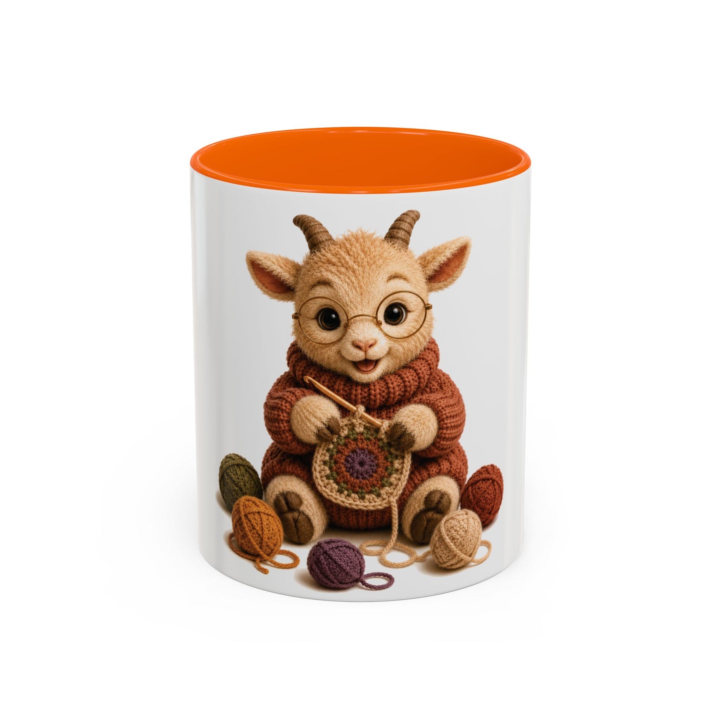 Goat Crocheting Mug — Barnyard Stitch Club Mug (11/15oz)