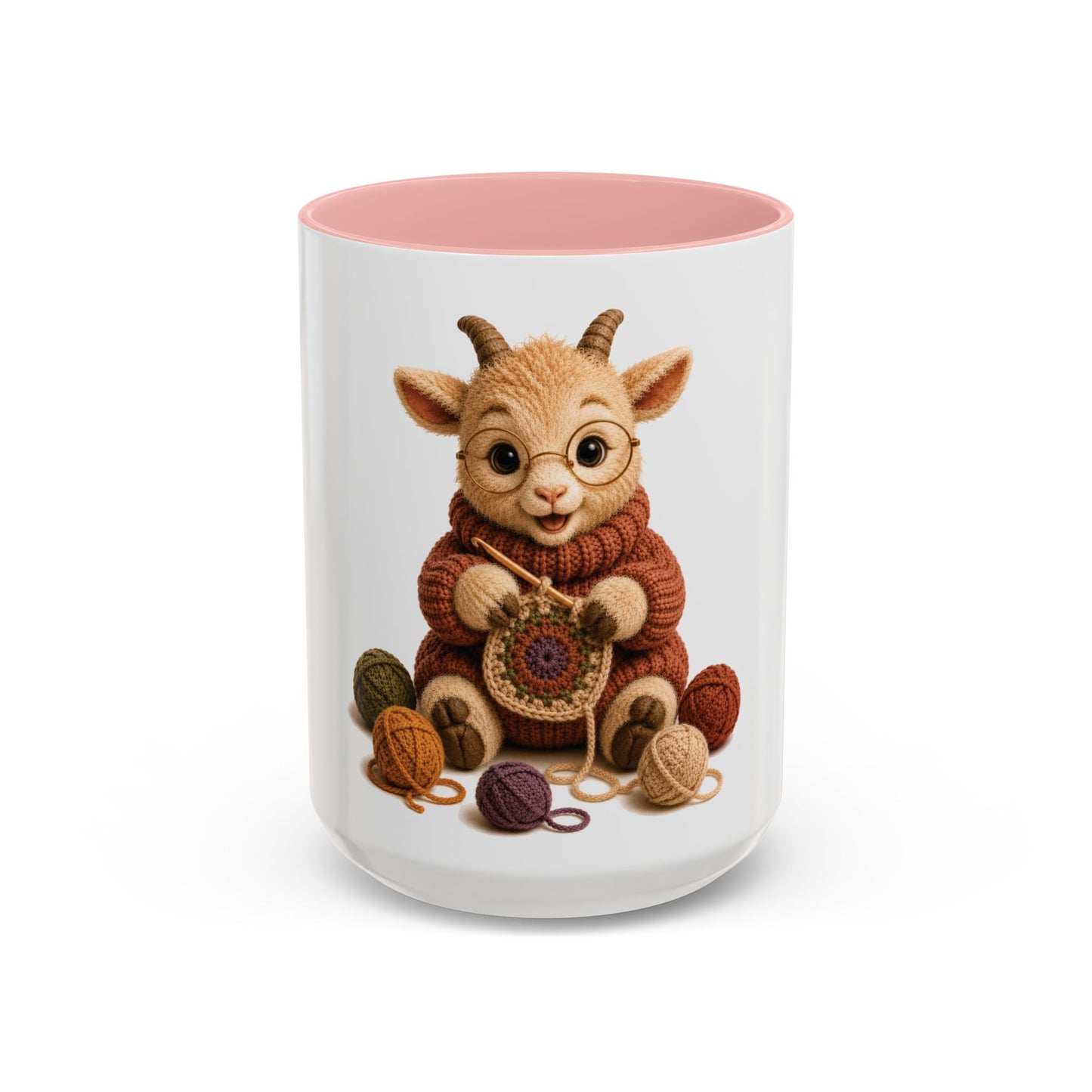 Goat Crocheting Mug — Barnyard Stitch Club Mug (11/15oz)