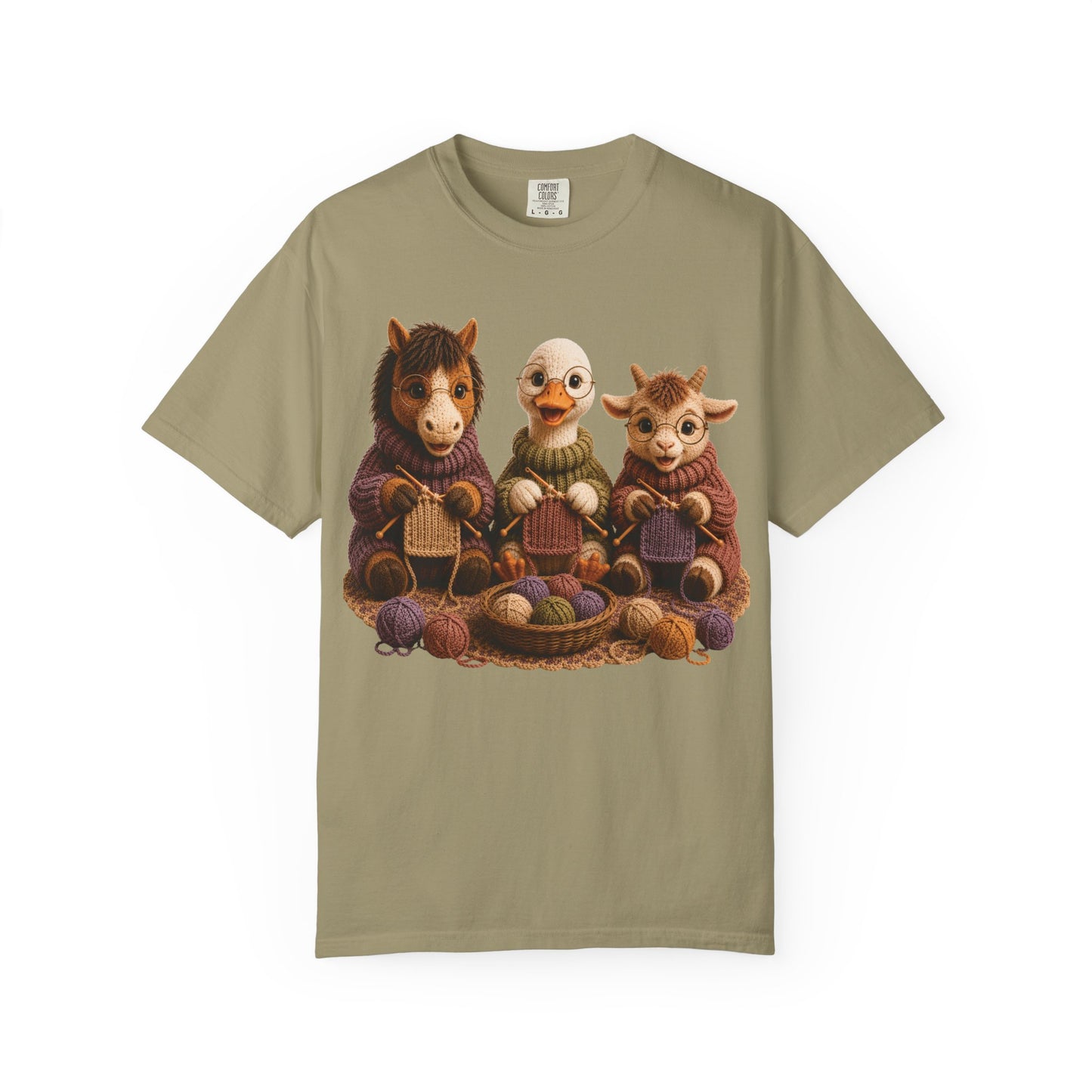Horse, Goose, Goat Knitting– Barnyard Stitch Club T‑Shirt