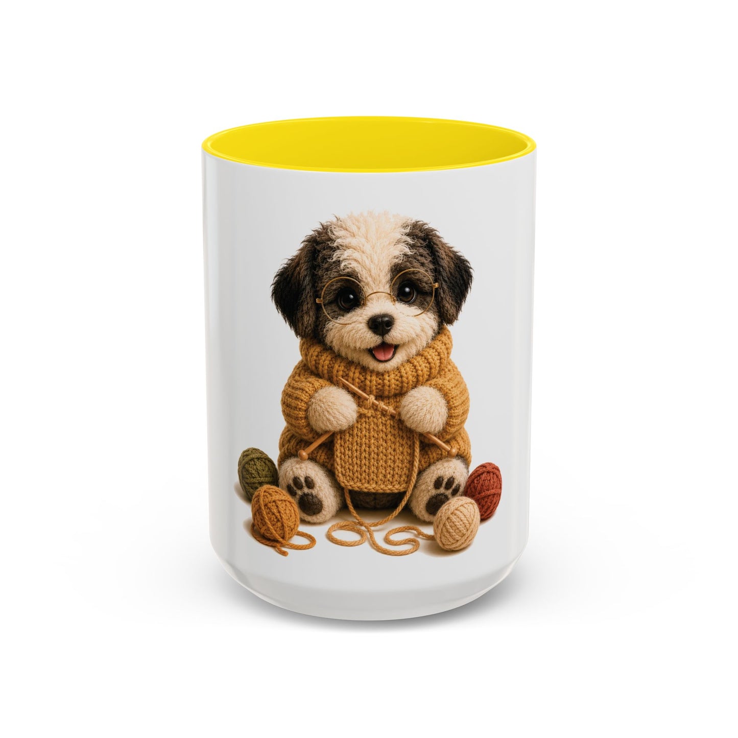 Sheep Dog Knitting Mug — Barnyard Stitch Club Mug (11/15oz)