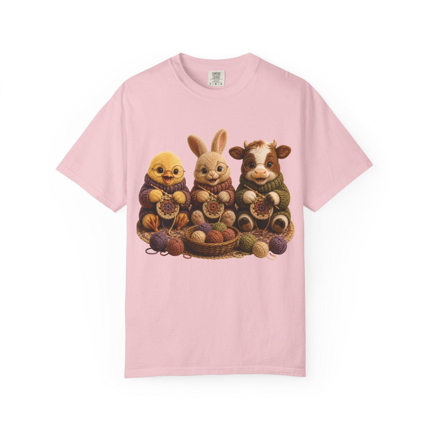 Chick, Bunny & Cow Crocheting — Barnyard Stitch Club T-Shirt