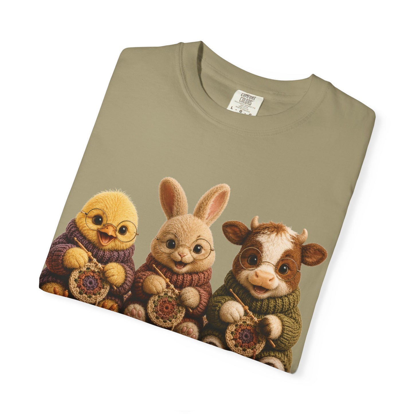 Chick, Bunny & Cow Crocheting — Barnyard Stitch Club T-Shirt