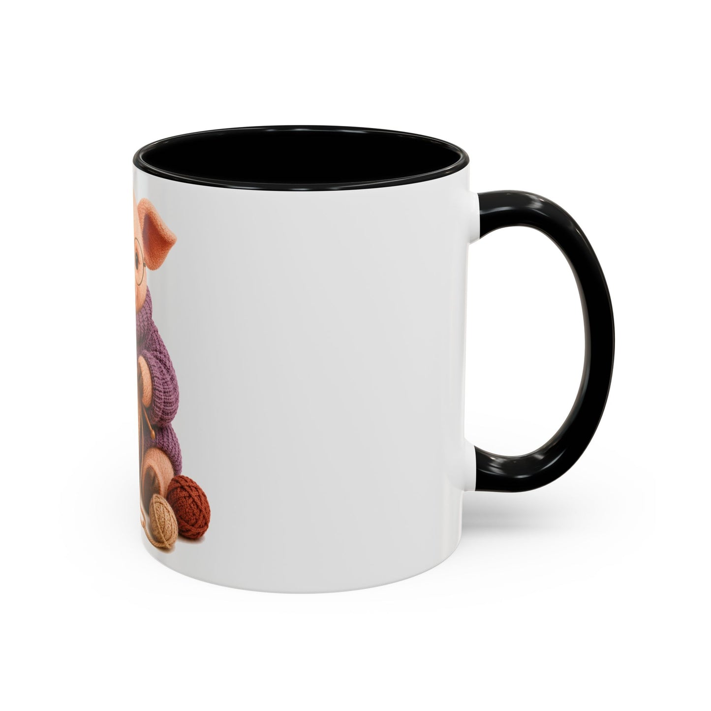 Pig Knitting Mug — Barnyard Stitch Club Mug (11/15oz)