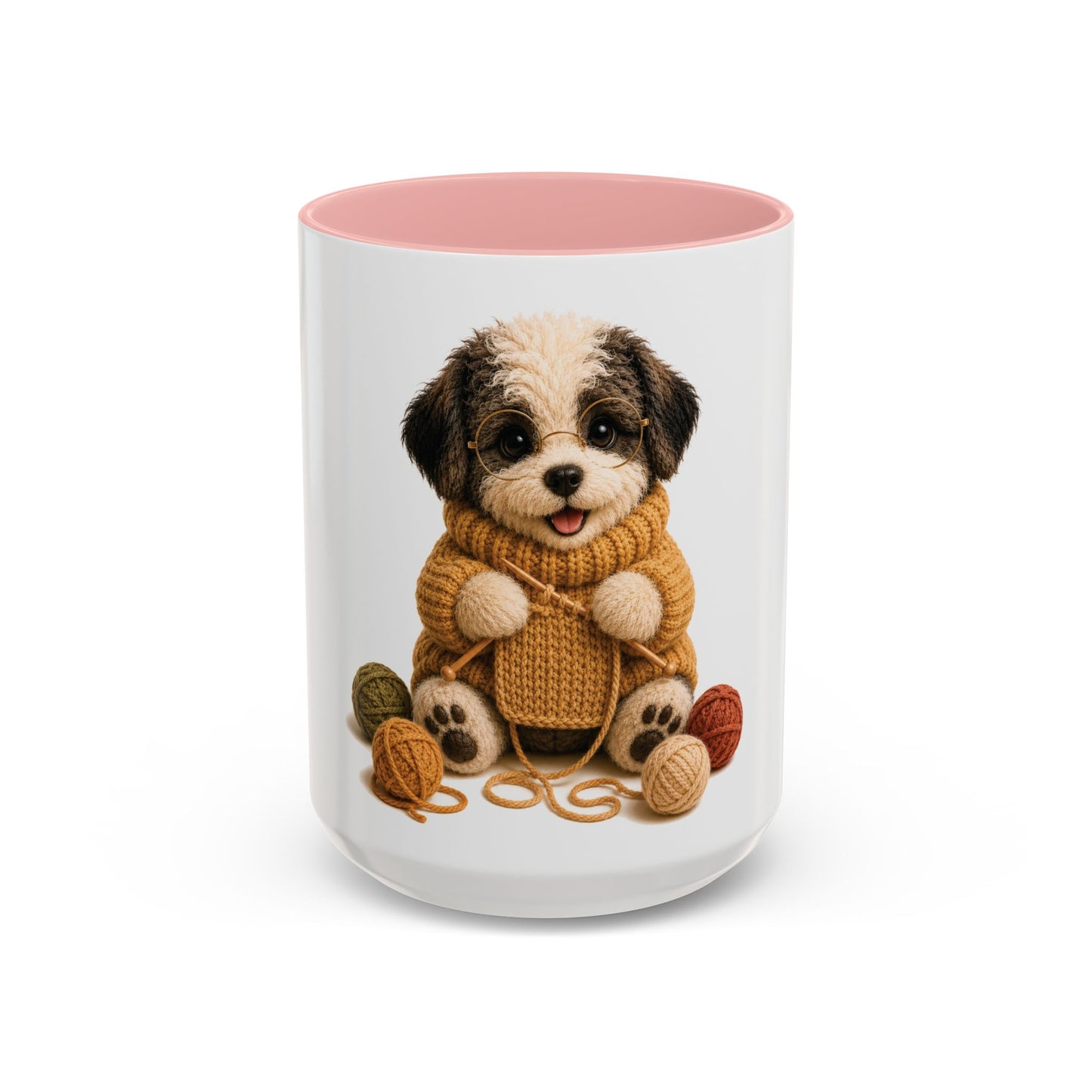 Sheep Dog Knitting Mug — Barnyard Stitch Club Mug (11/15oz)