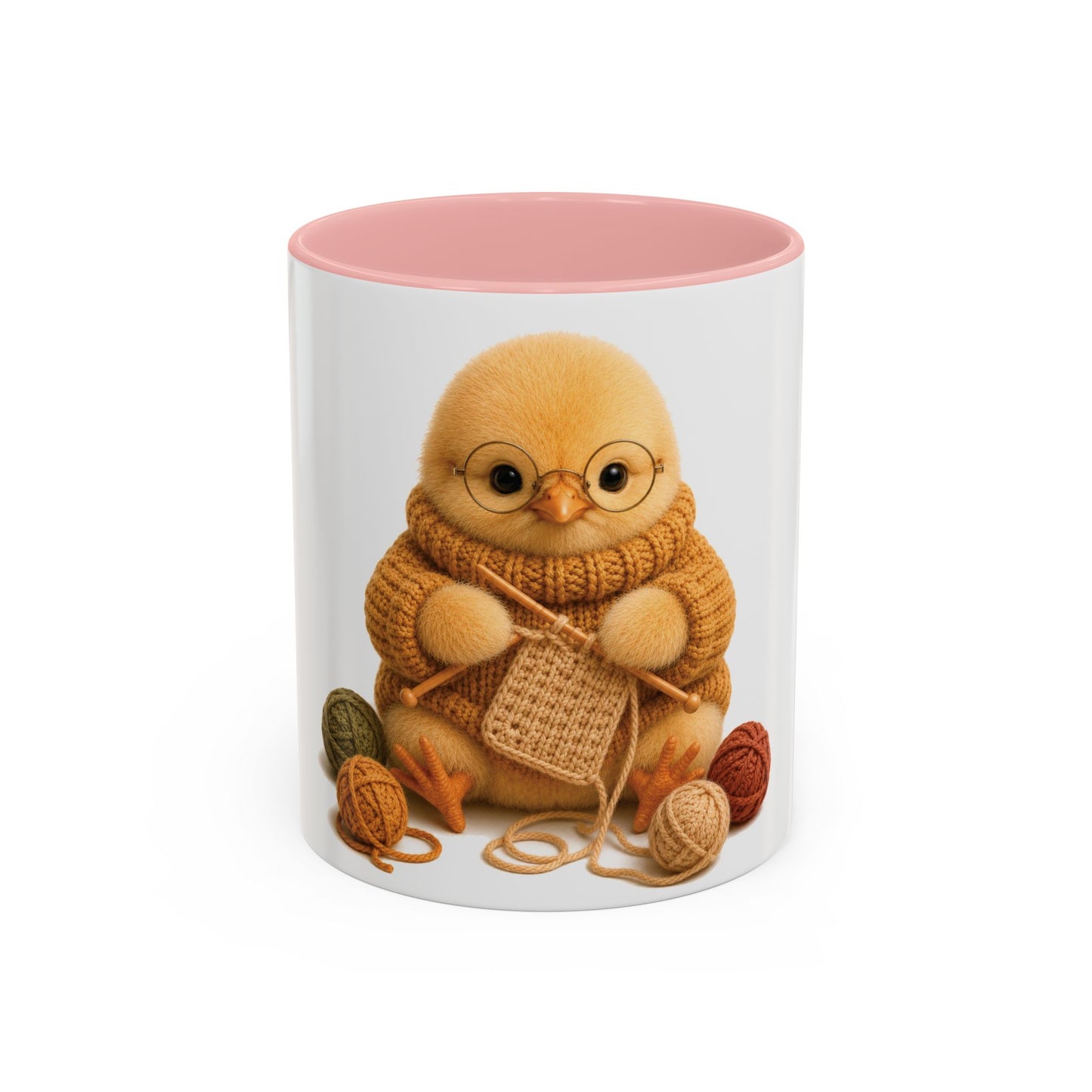 Chick Knitting Mug — Barnyard Stitch Club Mug (11/15oz)