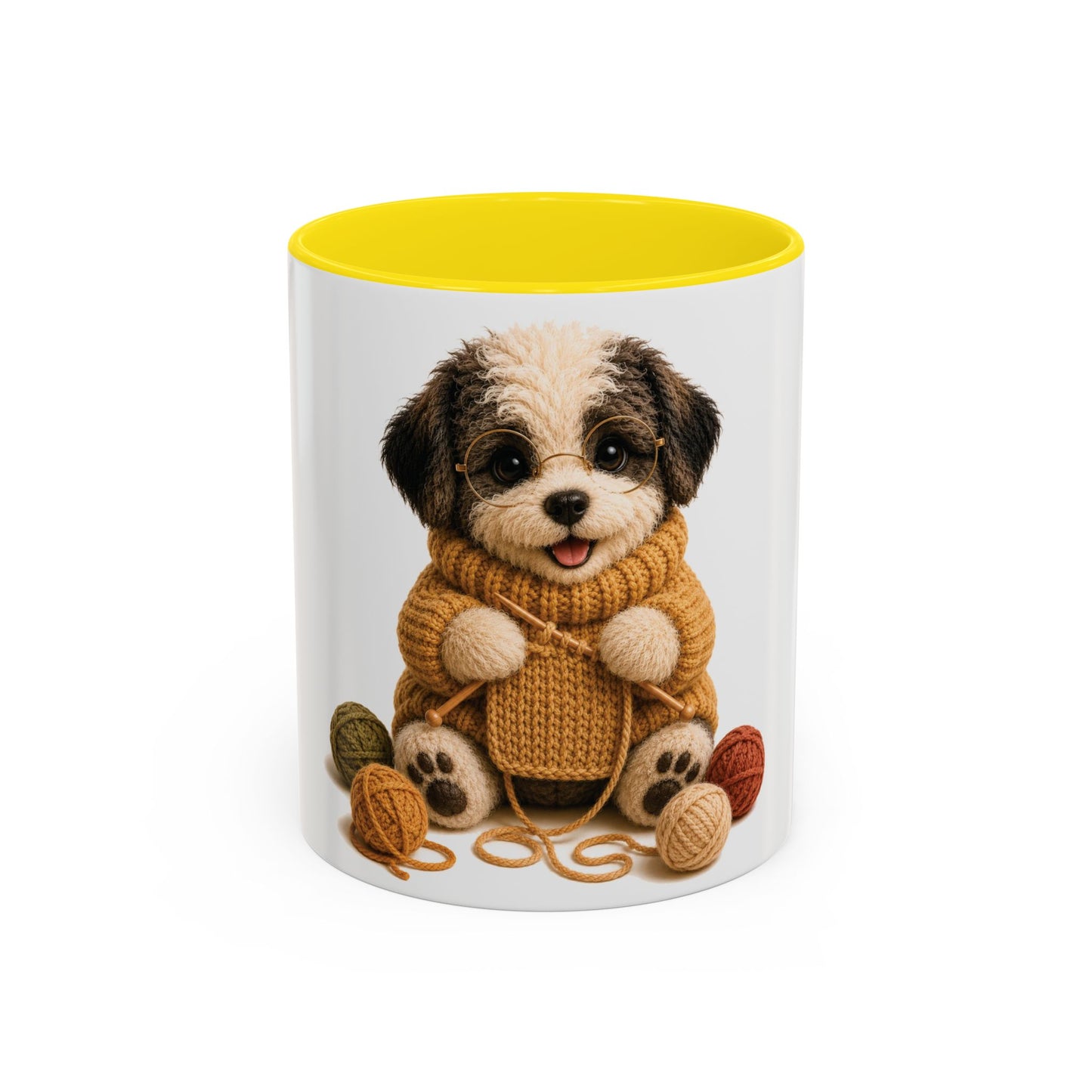 Sheep Dog Knitting Mug — Barnyard Stitch Club Mug (11/15oz)
