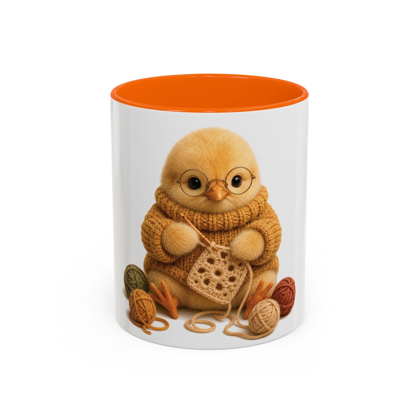 Chick Crocheting Mug — Barnyard Stitch Club Mug (11/15oz)