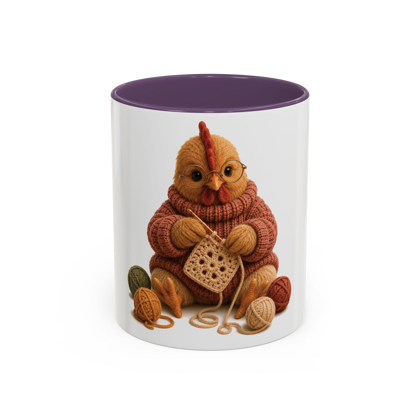 Chicken Crocheting Mug - Barnyard Stitch Club Mug (11/15oz)