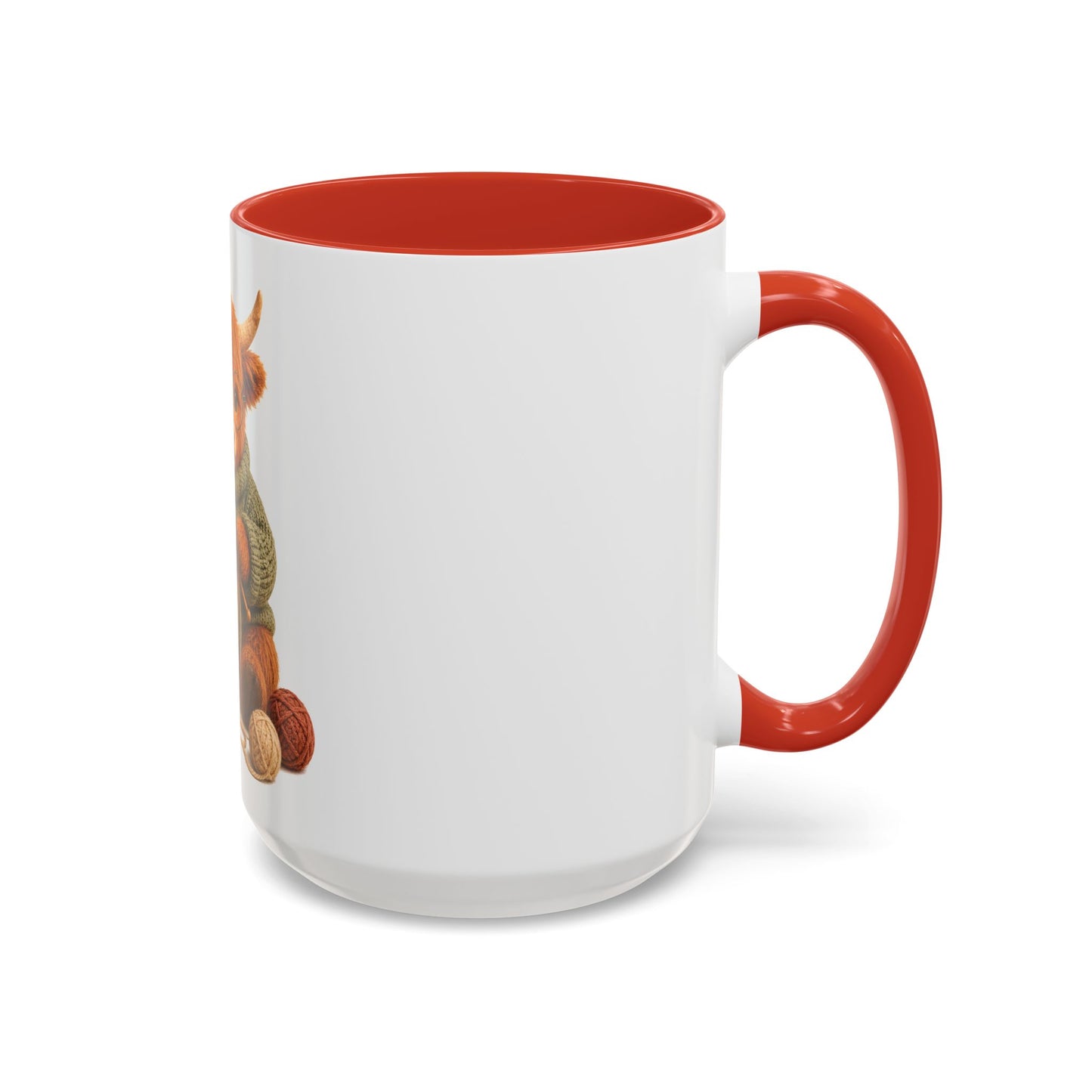 Hyland Cow Knitting Mug – Barnyard Stitch Club Mug (11/15oz)